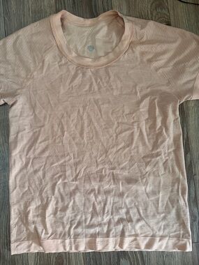 Lululemon Peach Logo Athletic Top